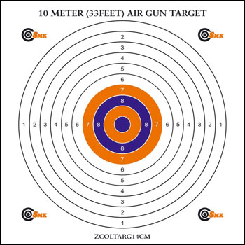 air rifle targets milbro 10m 33ft airgun target